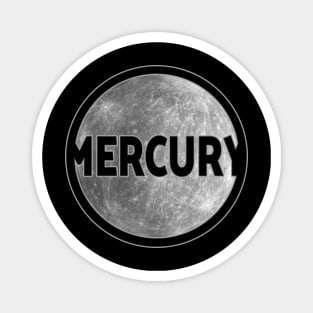 Planet Mercury with lettering gift space idea Magnet
